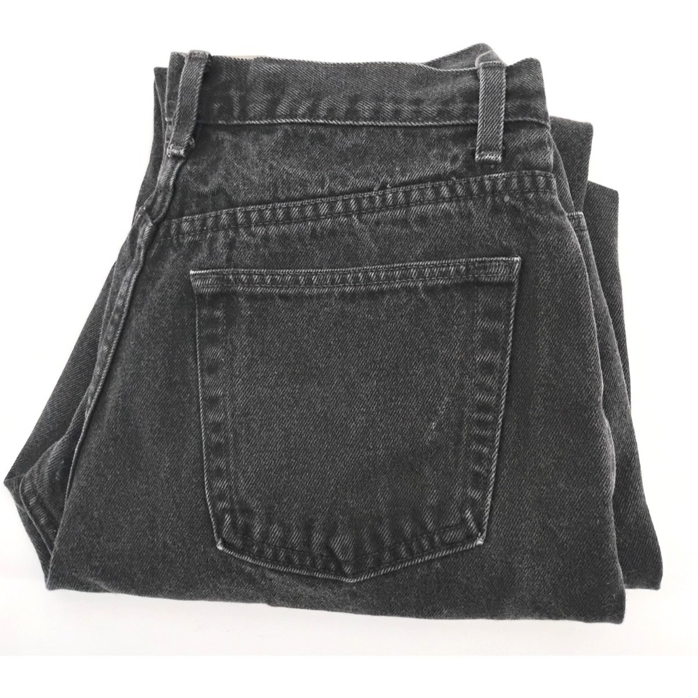 GAP Blue Jeans High Reverse Fit Ankle Black Denim USA Made Women'sβ 12 Vintage